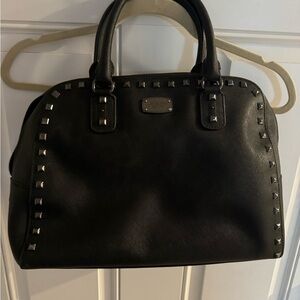 Black studded Michael Kors Sandrine purse
